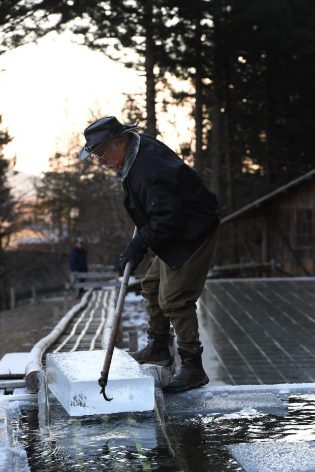 Japanese ice farmer