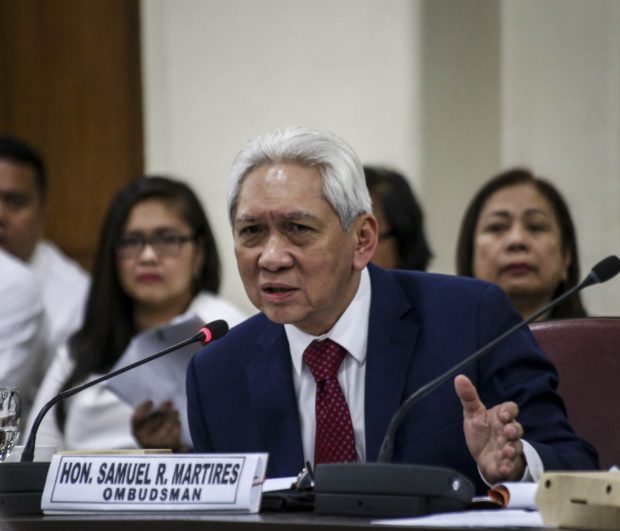 Ombudsman Samuel Martires has clarified that in his suggestion to stop the publication of initial audit observations, he was referring to the annual audit reports (AARs) and not the audit observation memorandum (AOM) itself.