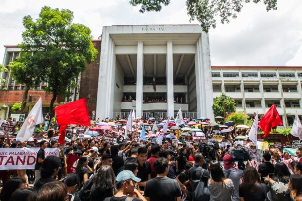Students march vs Red-tagging