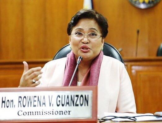 Comelec Commissioner Rowena Guanzon. File photo