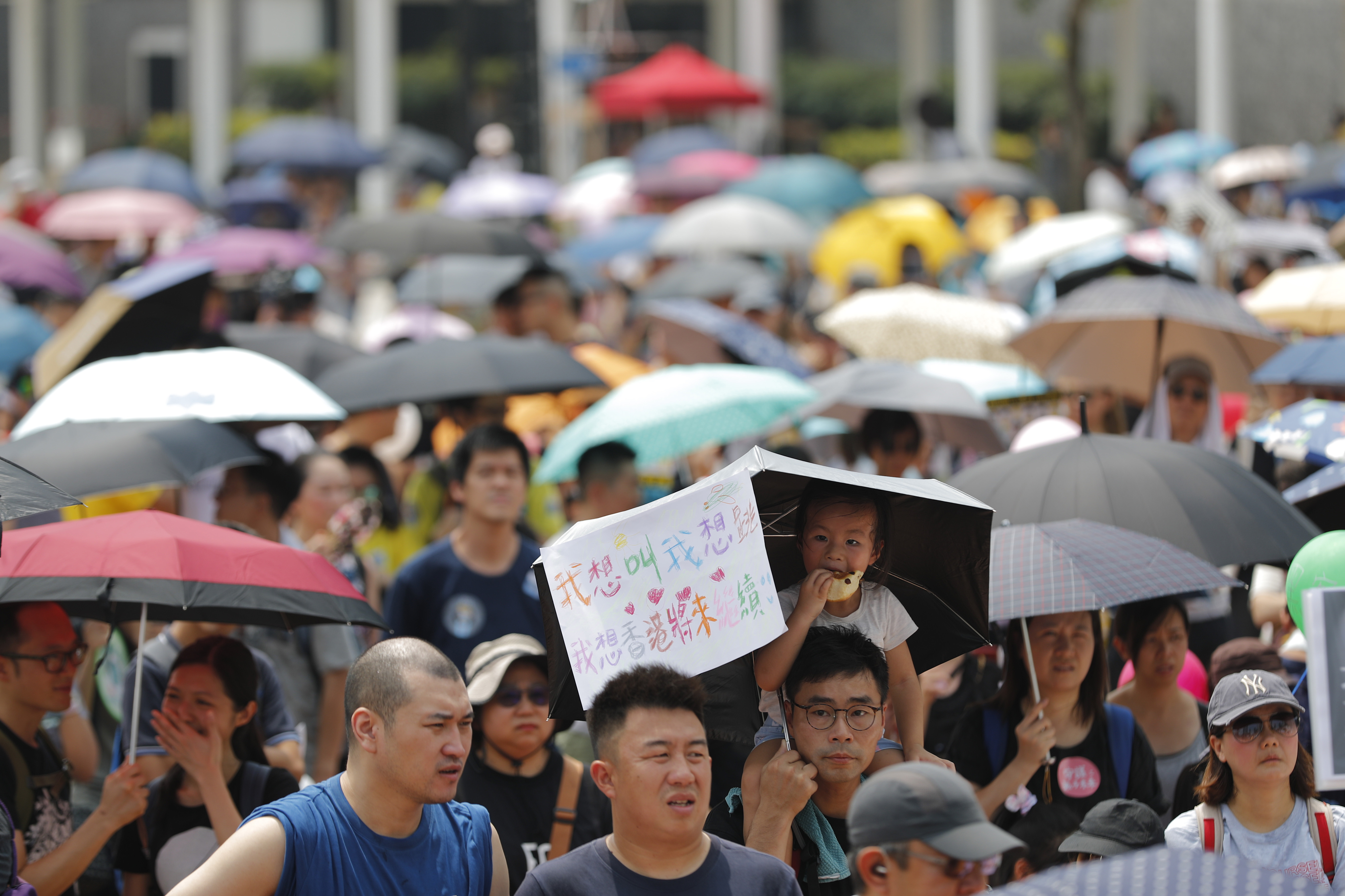Hong Kong protests move forward despite police objections