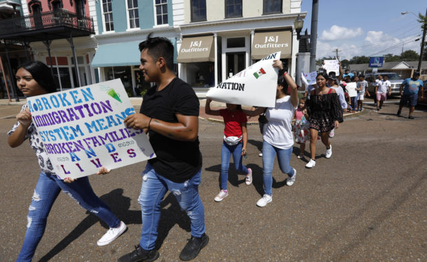  'Let our voices be heard': March against immigration raids