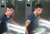 FILE - This photo released by NYPD shows a person of interest wanted for questioning in regard to the suspicious items placed inside the Fulton Street subway station in Lower Manhattan on Friday, Aug. 16, 2019 in New York. Chief of Detectives Dermot Shea tweeted Saturday, Aug. 17, that the man seen holding one of the rice cookers in surveillance video was taken into custody. The discovery of the cookers Friday led to an evacuation and roiled the morning commute. (NYPD via AP, File)