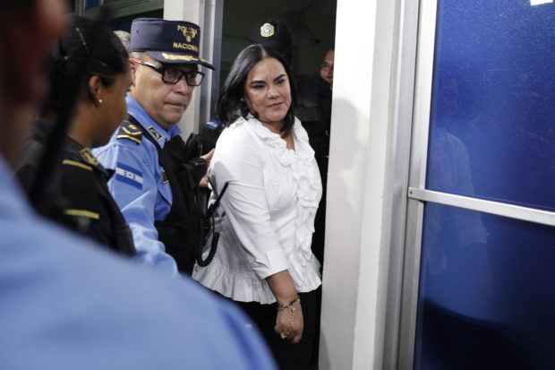 Honduras' ex-first lady convicted of fraud, embezzlement