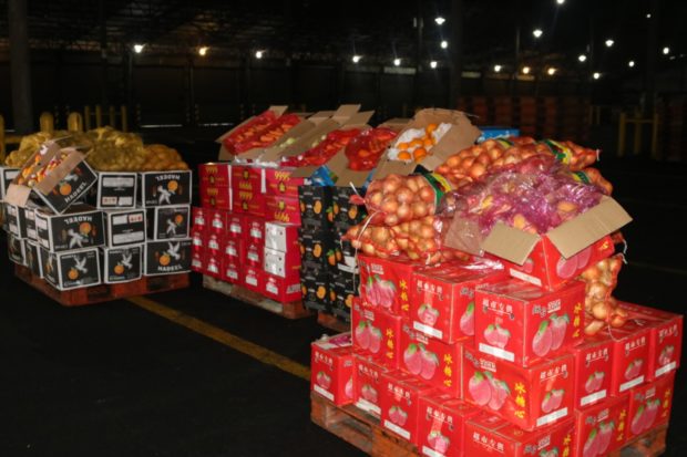 BOC intercepts P24-M worth of vegetables from China