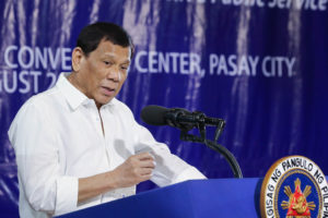 Duterte says Palace won't declare martial law in Negros Oriental
