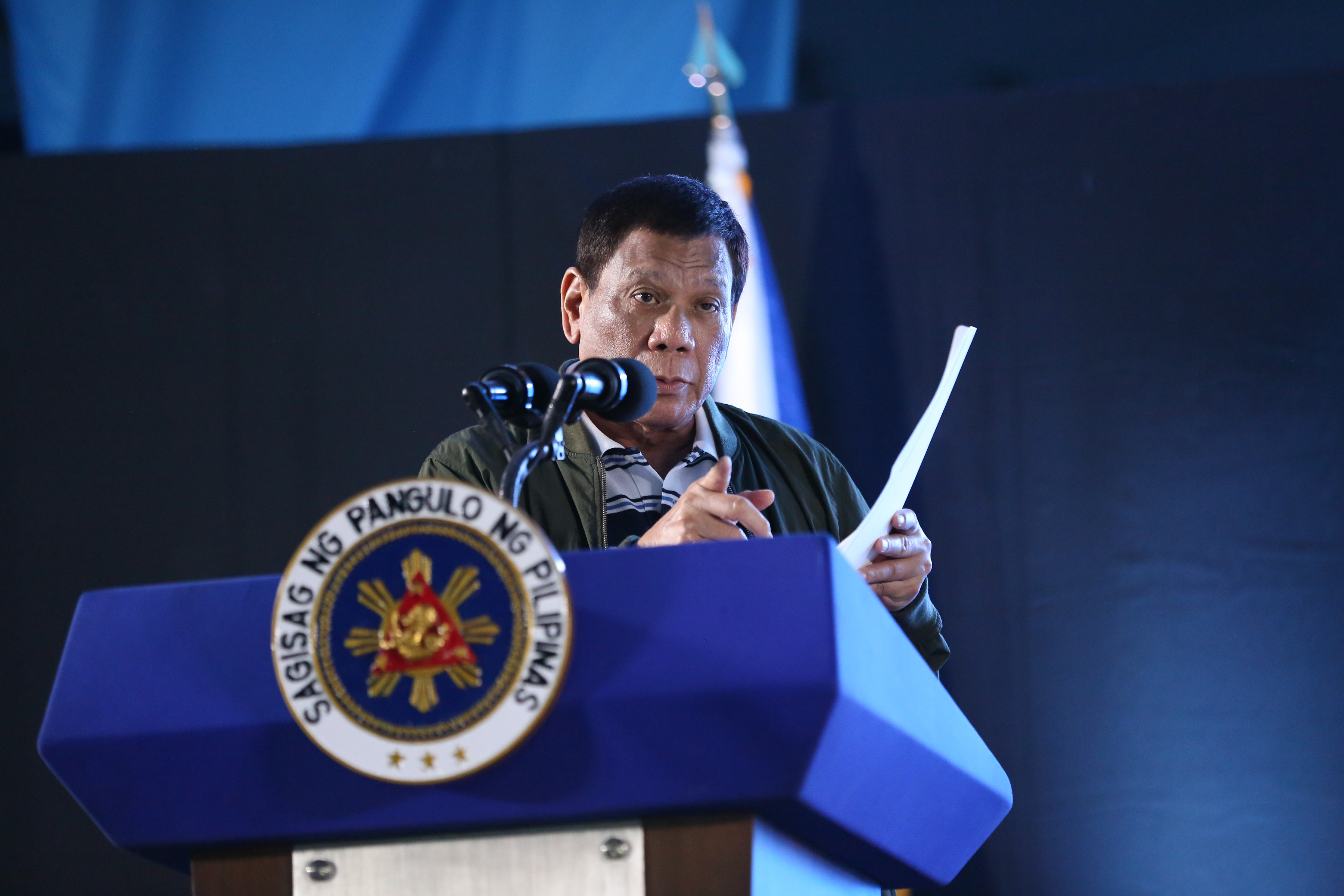 Duterte at the Inauguration of the Tumingad Solar Power Project