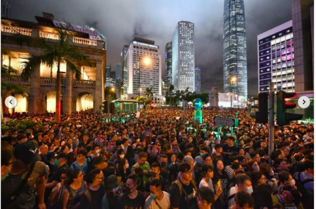 Hong Kong civil servants attend rally to voice dissent over extradition bill