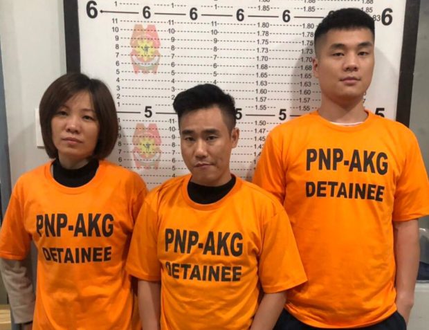 PNP nabs 3 Chinese for alleged kidnapping of fellow national