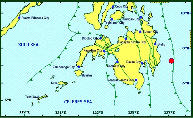 Magnitude 4.6 quake strikes Davao Oriental seas