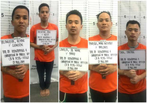 5 nabbed for trying to kidnap Chinese man, bribe cops in Makati