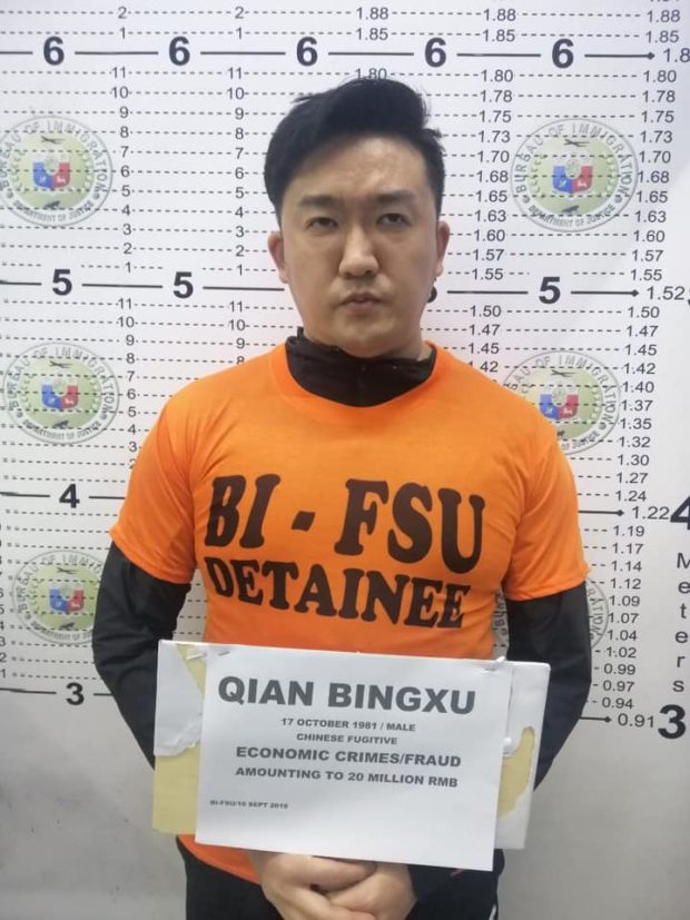 BI to deport fugitive Chinese national in investment scam