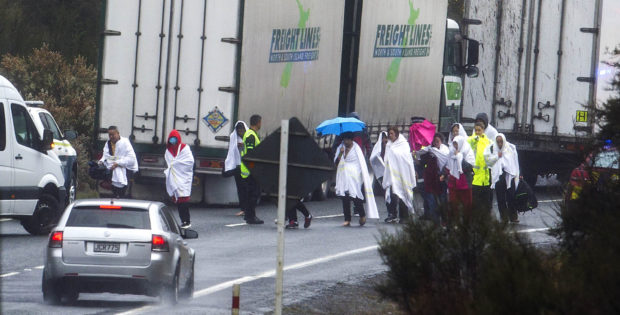 Tour bus crashes on wet New Zealand road; 5 Chinese killed
