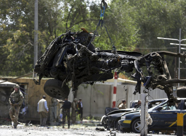 Taliban suicide bombing kills 10 near US Embassy in Kabul
