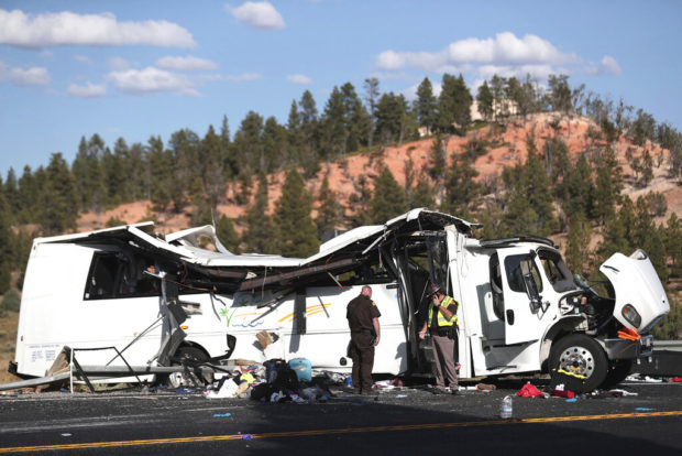 Bus with Chinese-speaking tourists crashes in Utah; 4 dead