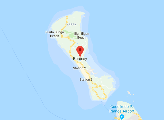 Boracay Island map