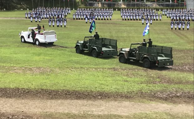 Muddy grounds fail to dampen PMA honors for retiring AFP chief Madrigal