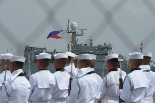 Philippine Navy sailors. STORY: Navy to accept ship repair bids March 22