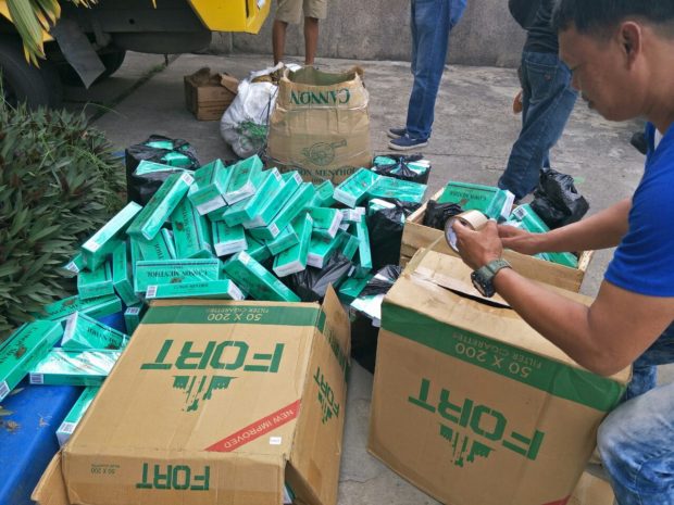 BOC seizes smuggled cigarettes in Zamboanga 