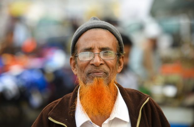 Orange is the new gray for Bangldesh beards