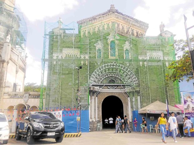 Quake-hit Bulacan church undergoes renovation