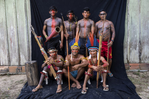 LOOK: Amazon's Tembe paint bodies for rituals and war
