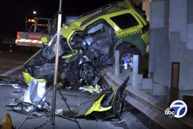  4 people killed in wrong-way crash on San Francisco highway