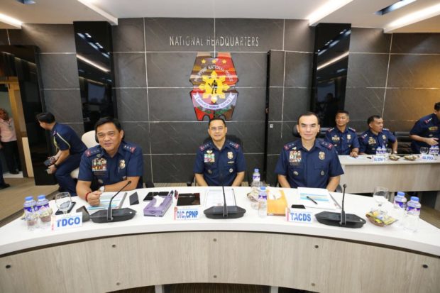 Command conference presided by Gamboa as OIC of the PNP