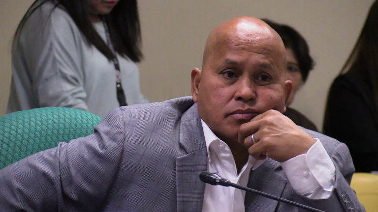 Sen. Ronald "bato" Dela Rosa during the Senate budget hearing of PDEA on October 3, 2019. INQUIRER.NET PHOTO/CATHY MIRANDA