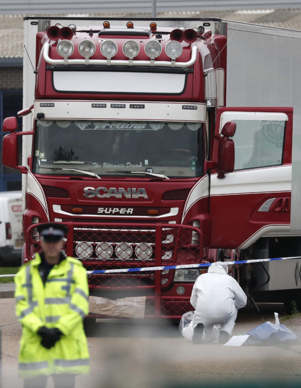 Suspect charged in 39 Vietnamese deaths in UK container
