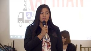 MMDA Spokesperson Celine Pialago speaks at the Kapihan sa Pantalan on October 9, 2019. INQUIRER.NET/RYAN LEAGOGO