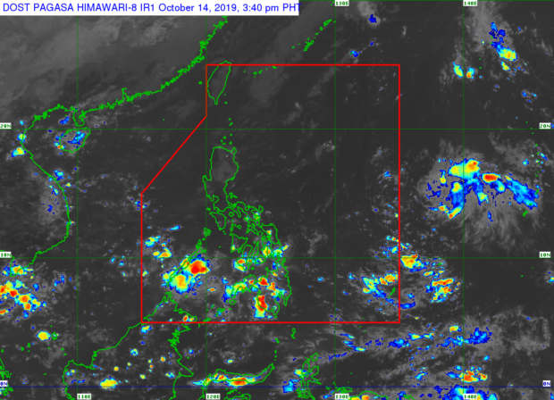 Parts of Luzon to experience moderate to heavy rain showers on Monday afternoon