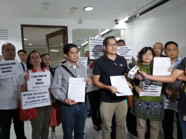 Magna Carta for private health workers bill filed, P30k pay for nurses sought