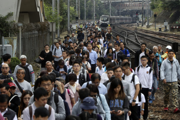  Protesters disrupt commute again after violent Hong Kong day