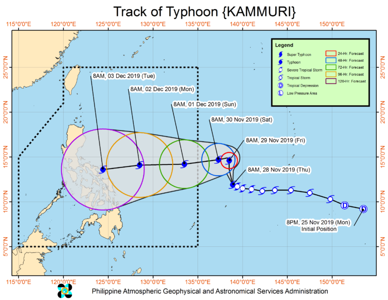 Pagasa: Typhoon Kammuri likely to have ‘direct effect’ on SEA Games venues