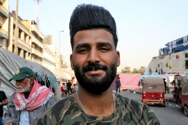  Iraq pompadour hair style AFP