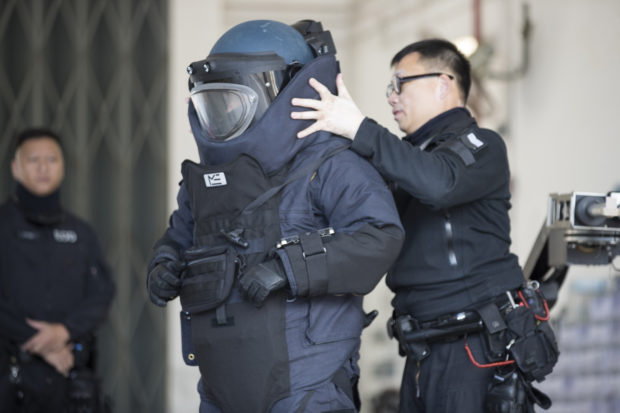 Hong Kong police defuse bombs designed 'to kill and to maim'