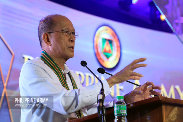 After getting a positive result in a previous COVID-19 swab test on Wednesday, Defense Secretary Delfin Lorenzana on Friday said he tested negative for the coronavirus in a follow up test.