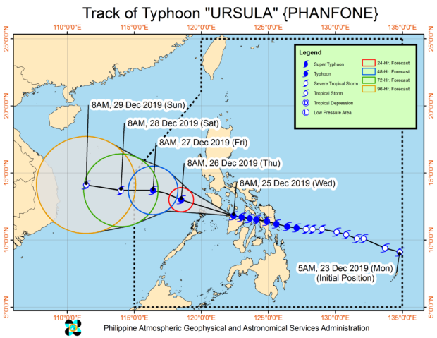 Pagasa: Ursula likely to make last landfall over Southern Mindoro