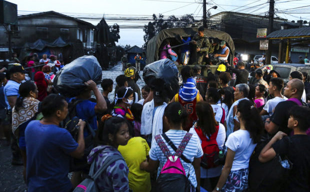 Batangas residents amid Taal Volcano eruption