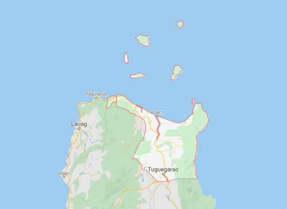 Cagayan map. STORY: Man shot dead by riding-in-tandem in Cagayan