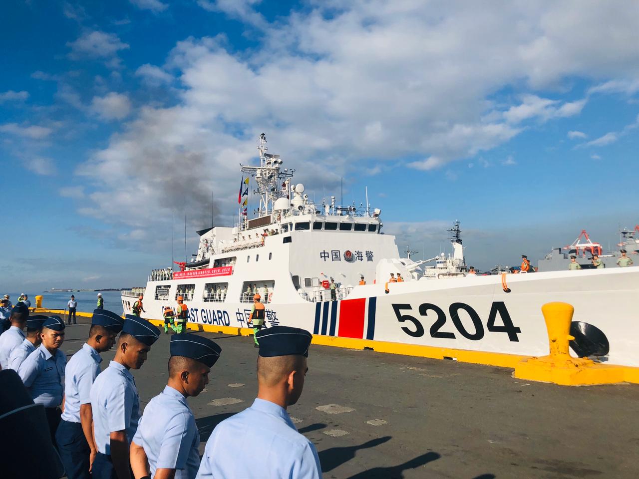 LOOK: China Coast Guard arrives in Manila for ‘historic’ talks ...