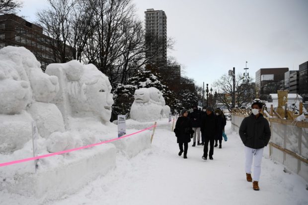 Problem for Sapporo’s ice sculpture festival: no snow