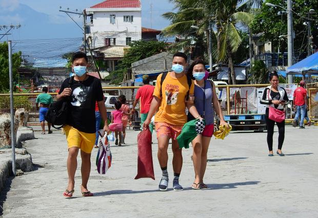  Davao City residents wearing face masks
