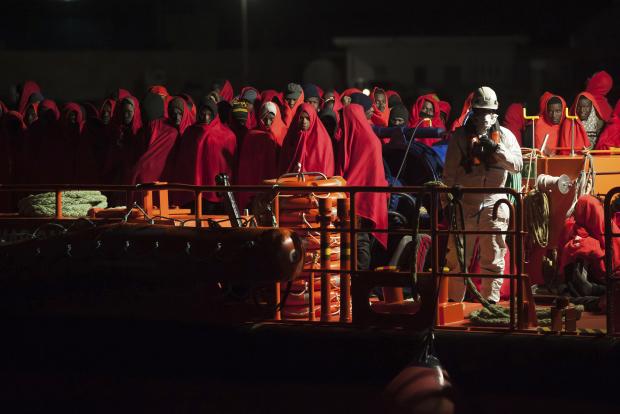 Migrants rescued by Spanish maritime authorities