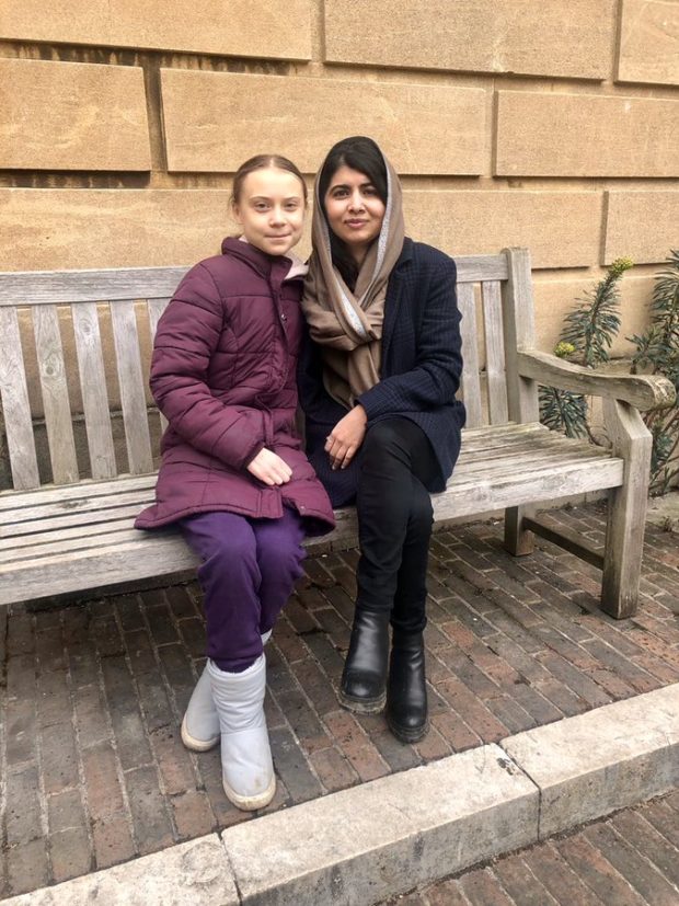 Greta Thunberg and Malala Yousafzai