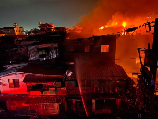A fire engulfed close to 300 houses in Barangay Suba in Cebu City 1