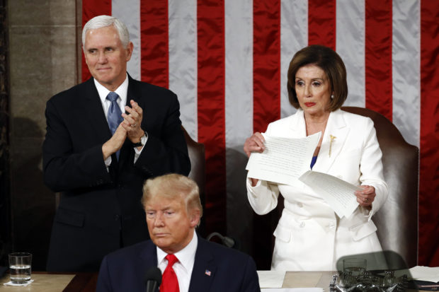 Trump uses State of Union to campaign; Pelosi rips up speech