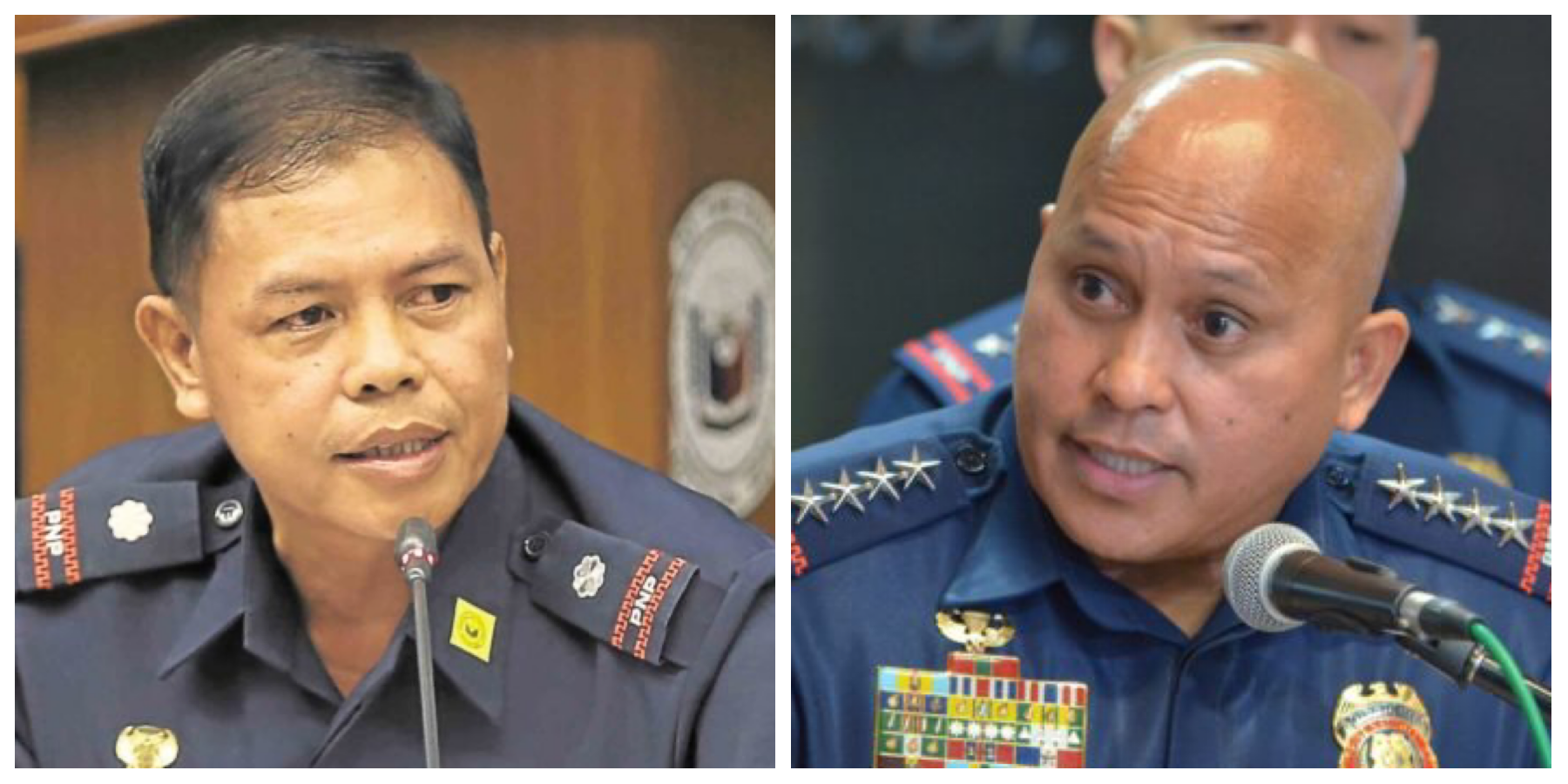 Lt. Col. Jovie Espenido and Senator Ronald “Bato” dela Rosa. 