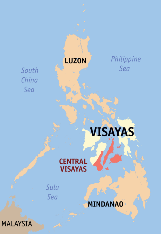Central Visayas Map 620x901 